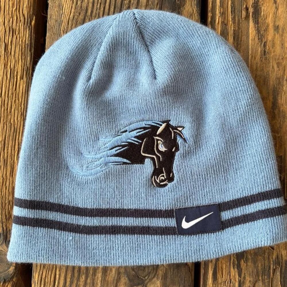 Nike Men's Blue and Grey Hat